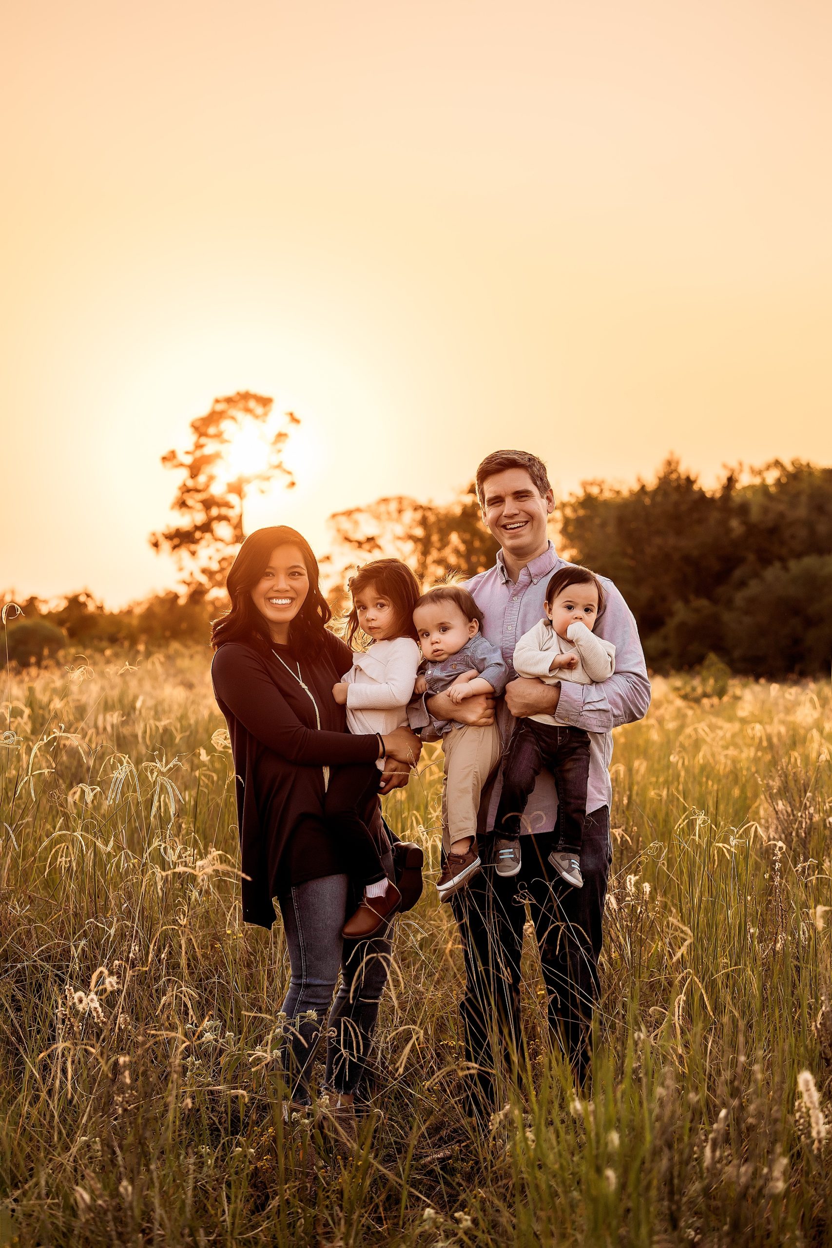 sunset family portraits