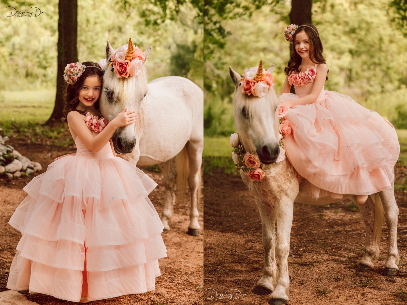 unicorn sessions by Dazzling Diva Photography; unicorn minis